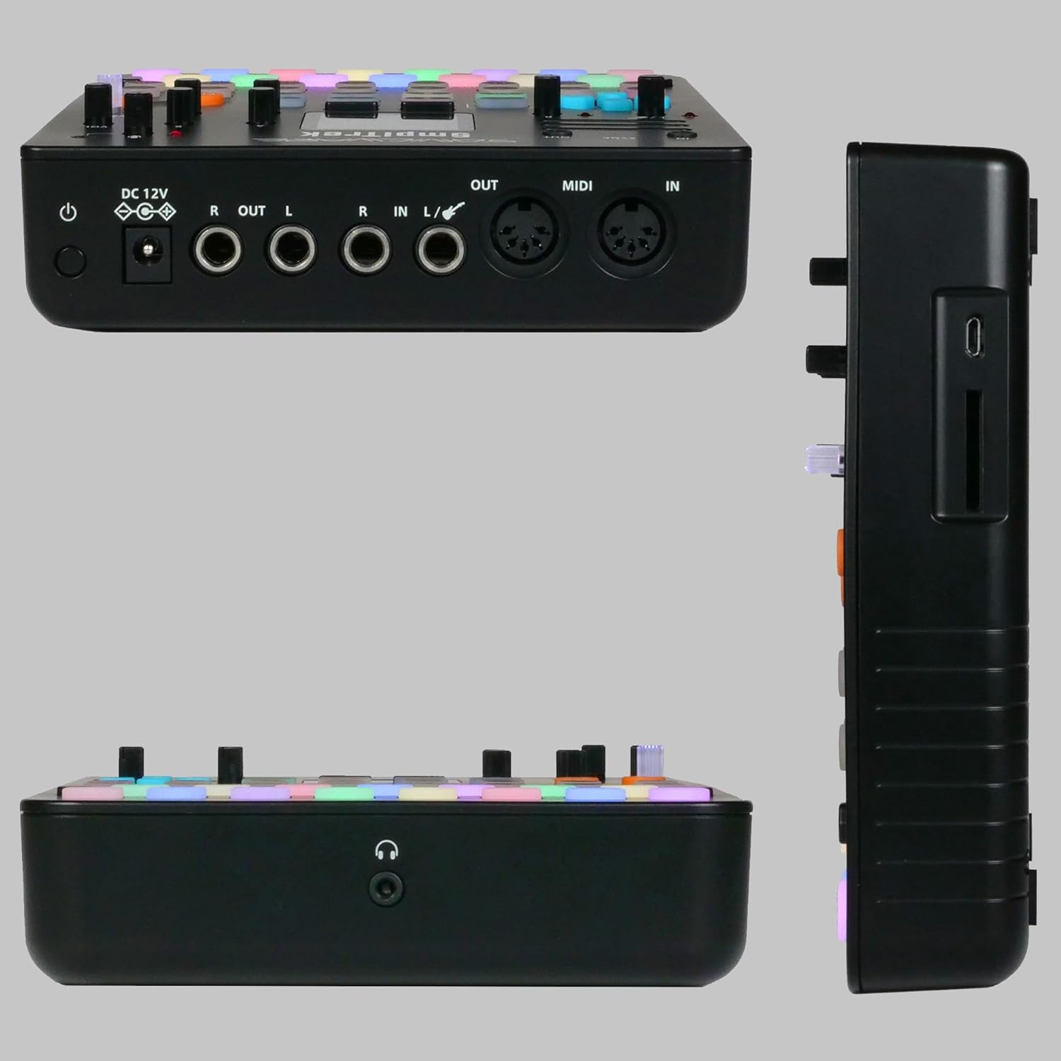 Sonicware SmplTrek [Portable Production Sampler] Compact, lightweight and battery powered Drum Machine & Sampler with Built-in Mic & Speaker