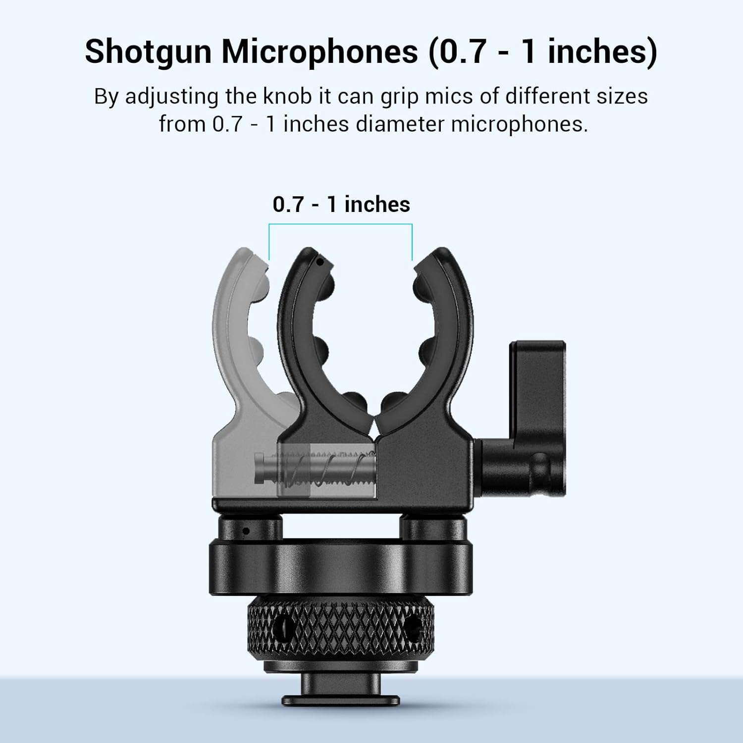 Bundle: SmallRig Shotgun Microphone Holder and SmallRig V Mount Battery Charger