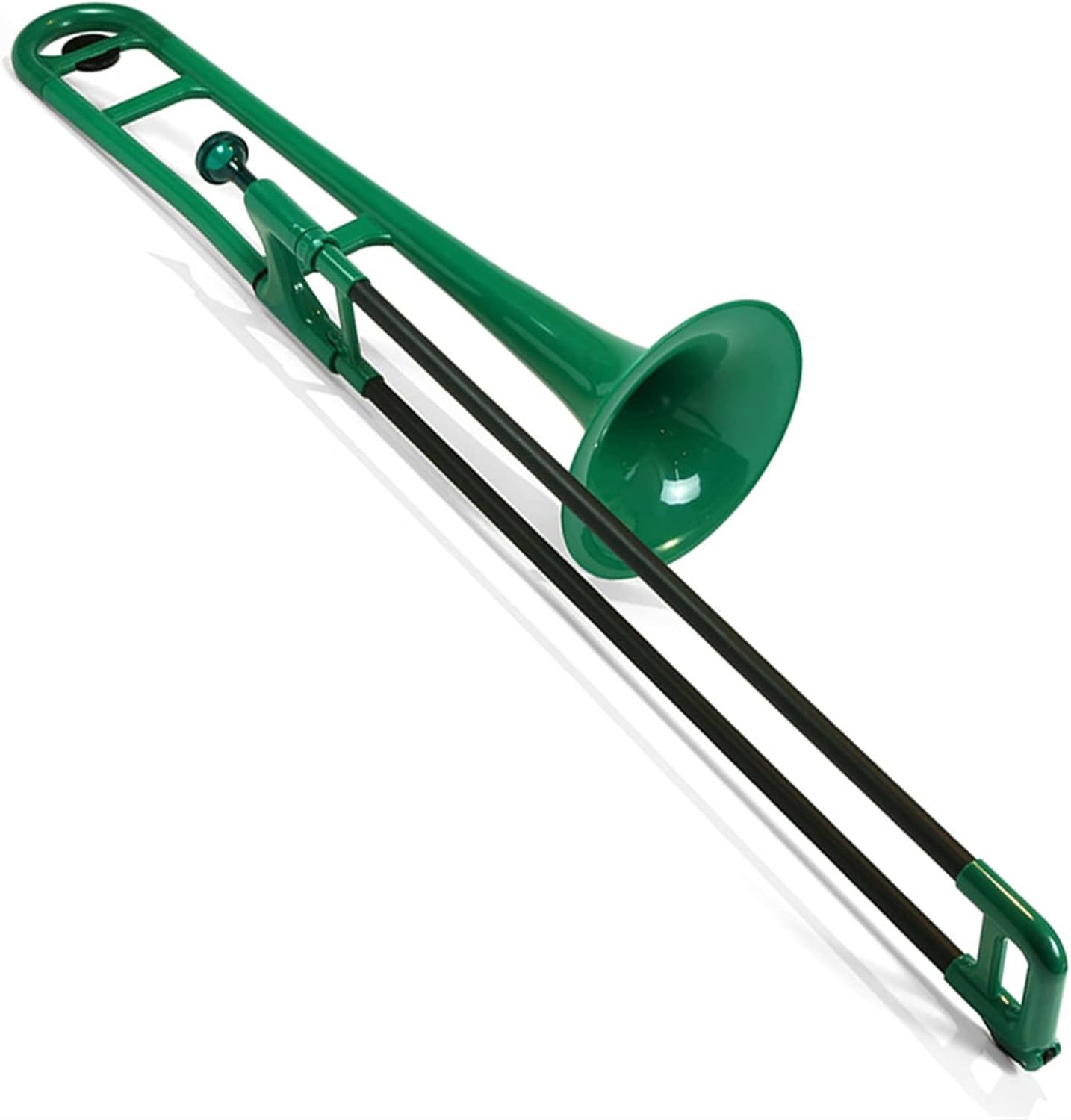 FLFL Student Trombone Plastic Trombone Brass Instrument in B Flat is Suitable for Beginners to Test and Perform (Color : Green)