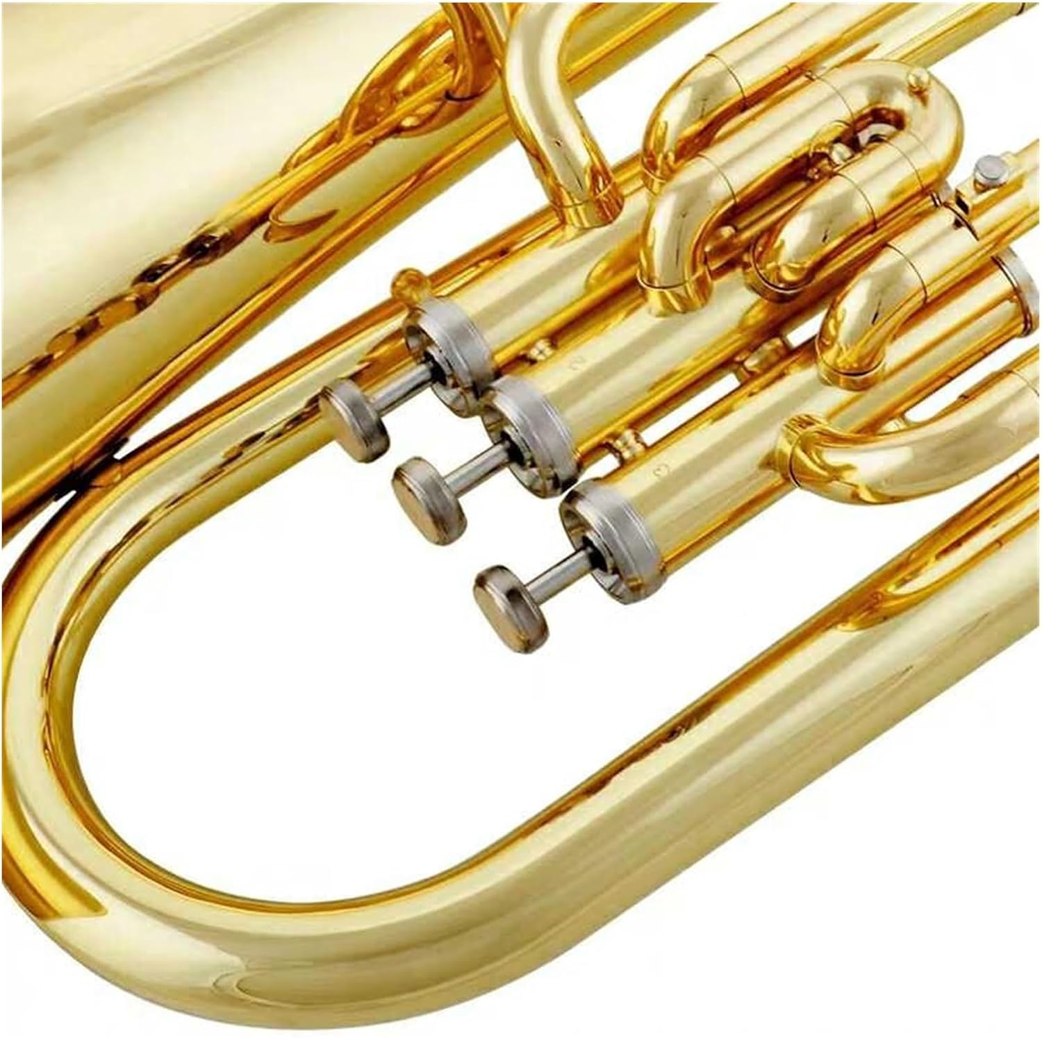 B Flat Major Three Key Euphonium Gold Plated Finish Suitable For Beginners Euphonium All-brass Instrument