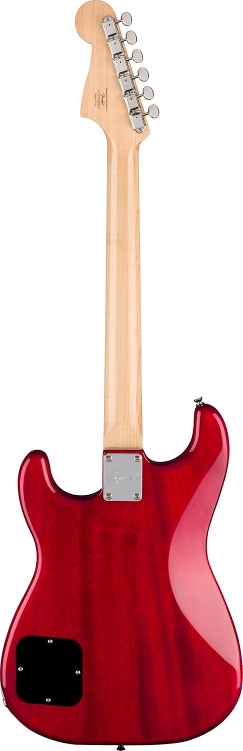 Paranormal Strat-O-Sonic, Laurel Fingerboard, Black Pickguard, Crimson Red Transparent