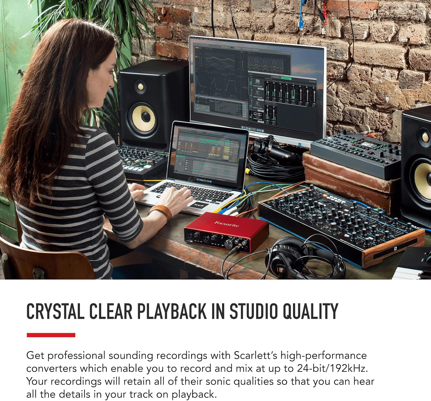 Focusrite Scarlett 8i6 3rd Gen USB Audio Interface Recording, Songwriting, & Streaming High-Fidelity, Studio Quality Recording, With Transparent Playback