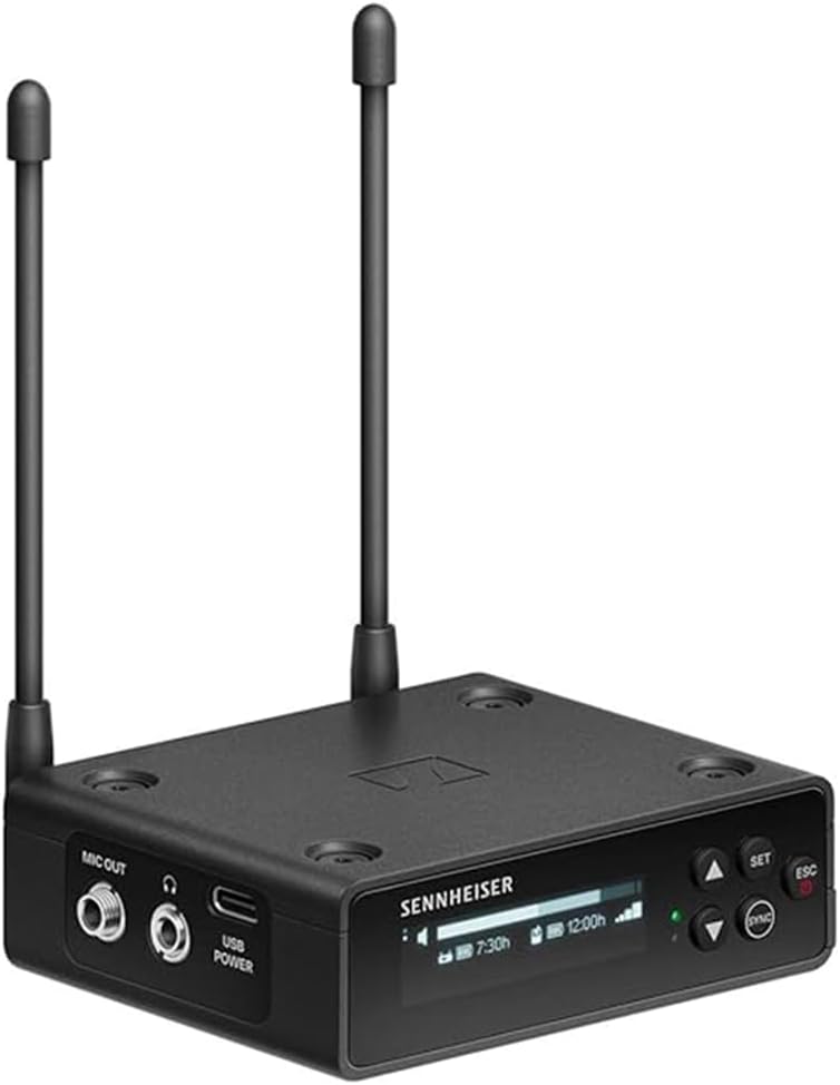 Sennheiser EW-DP 835 Set (R4-9) Wireless Microphone System Bundle w/ Pig Hog PHM10 8mm Mic Cable, 4-pack Blucoil AA Batteries and Liquid Audio Polishing Cloth