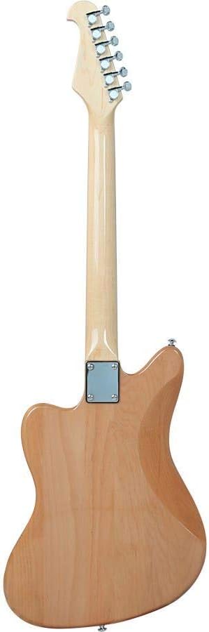 Monoprice Indio Series, 6-String Offset DLX Plus Alder Electric Guitar - Right Handed, With Gig Bag, Alder Body, Natural, OS40