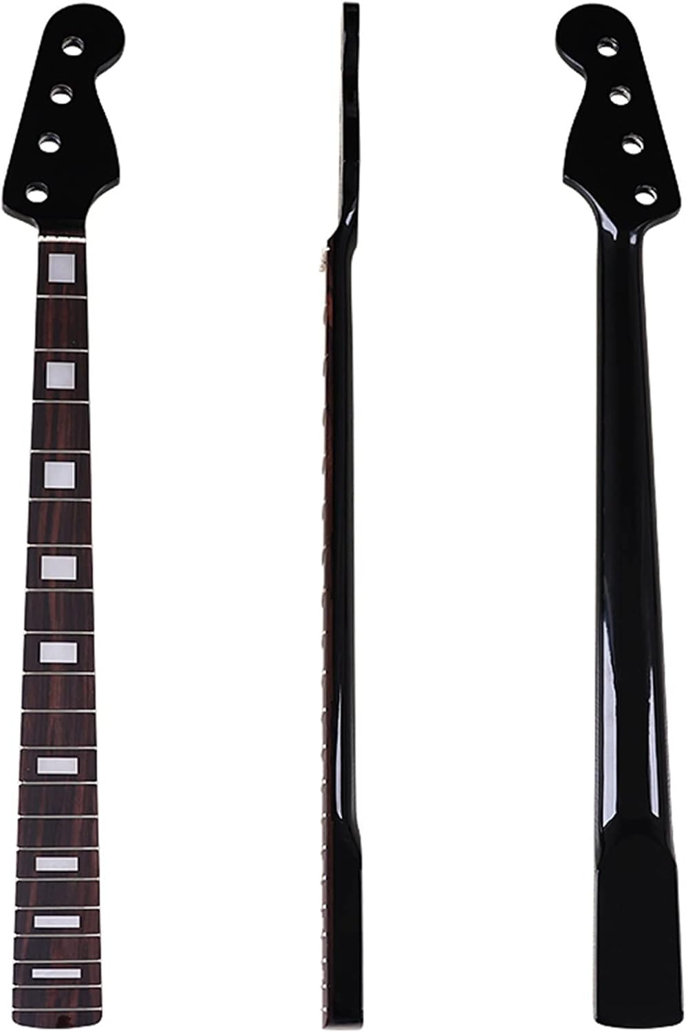Electic Bass Guitar Neck 4 String Black Neck Maple Wood 20F Guitar Neck Electric Guitar Neck