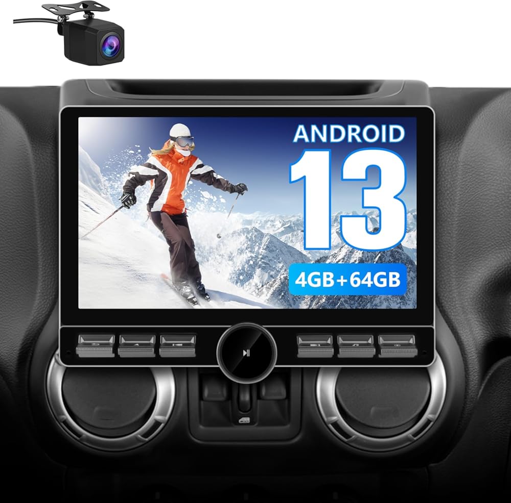 Car Stereo for Jeep Wrangler JK 2007-2018/Compass/Grand Cherokee/Dodge Ram, 10.6