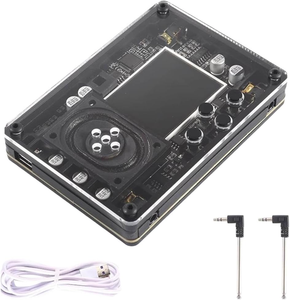 Mini Theremin kit Musical Module,Interface Type C Audio, Vintage Musical Module, Theremin Electronic Instrument, Multiple Adjustable Color for Screen Display Suitable, for Beginners (Black)