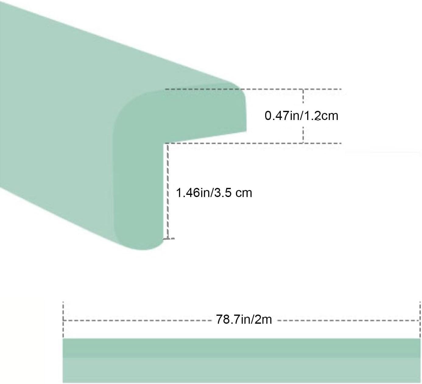 Foam corner protectors, Furniture Corner Protectors Guards Edge Bumper Strips Soft NBR Foam Cushion Adhesive Padding for Coffee Table Kitchen(Woody,10pcs)