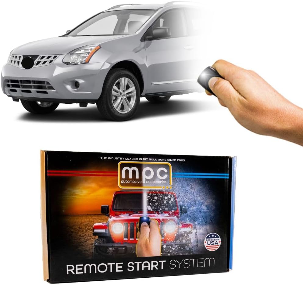 MPC Complete Factory Remote Activated Remote Start Kit Compatible with 2014-2015 Nissan Rogue - with T-Harness - Intelli-Key ONLY