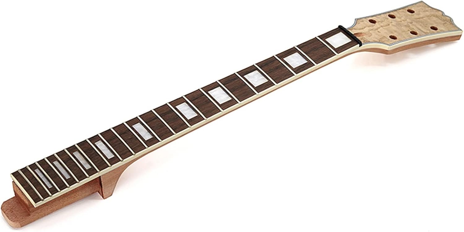 Electric Guitar Kit with Flower Ash Willow Red Pear Body - Premium Solid Wood Construction Accessories Veneer Peach Core Solid Wood Body Guitar Body