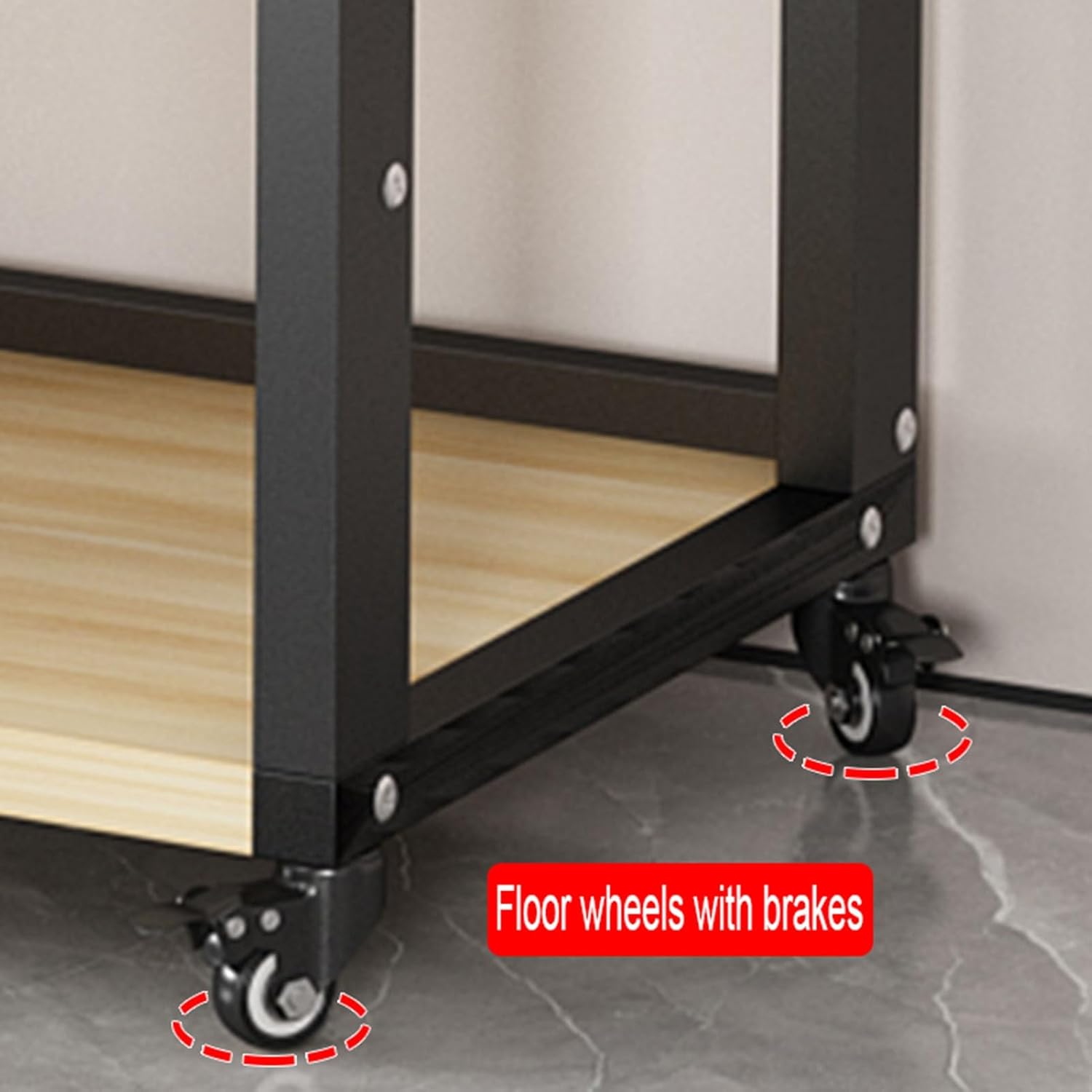 Movable Media Stand 5/6/7/8-Tier AV Component Cabinet Media Stand, Corner TV Stand Stereo Rack Audio Tower