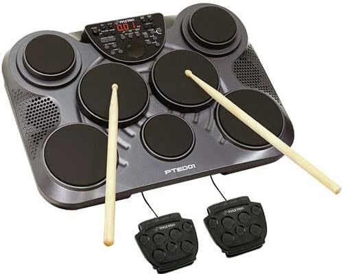 Pyle-Pro PTED01 Electronic Table Digital Drum Kit Top W/7 Pad Digital Drum Kit