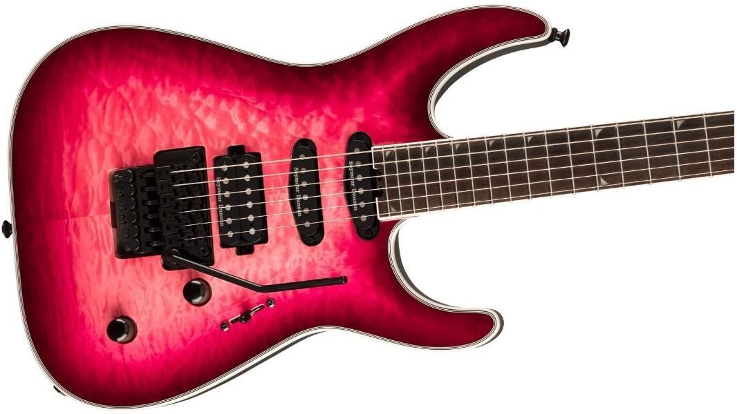 Jackson Pro Plus Series Soloist SLA3Q Electric Guitar - Fuschia Burst