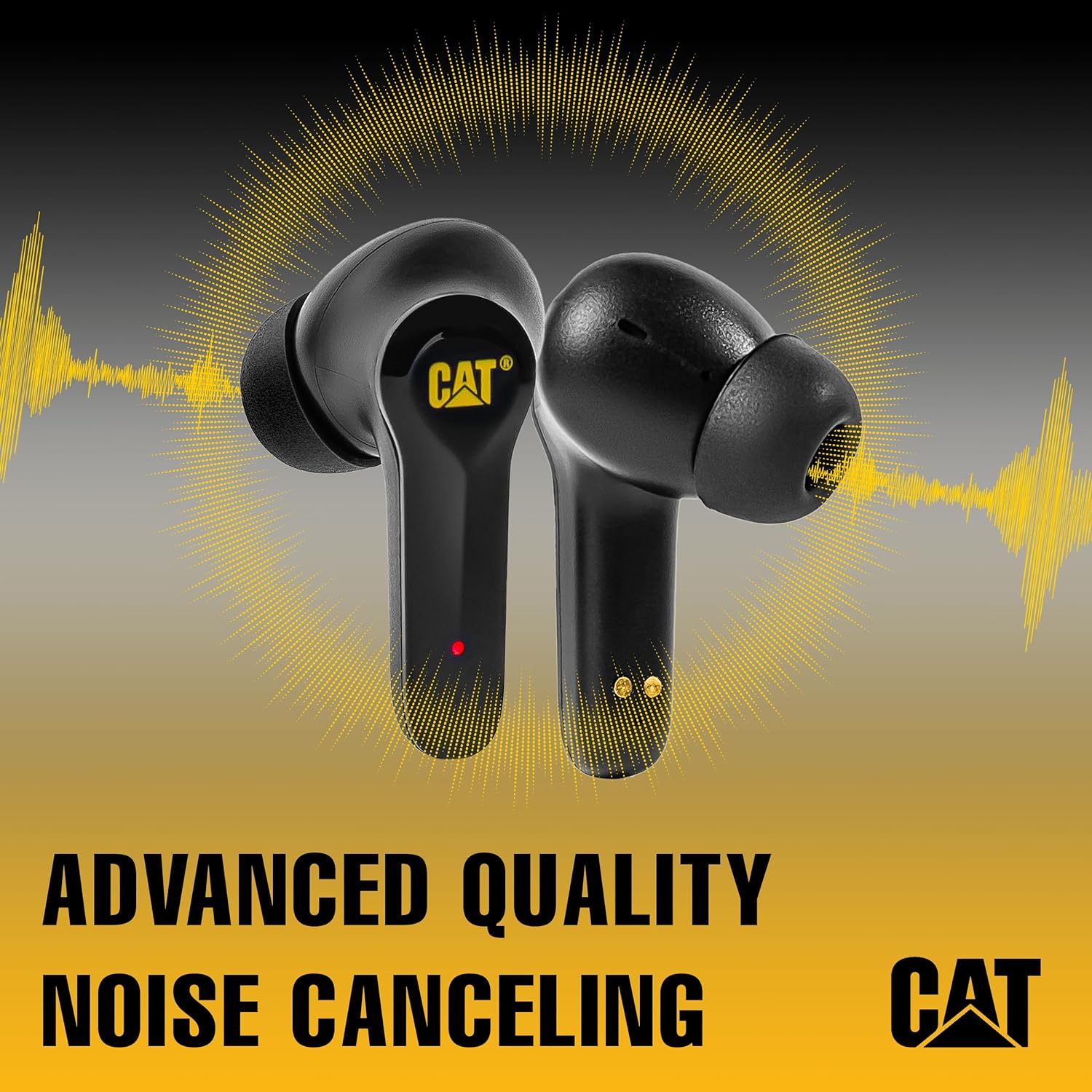CAT Earbud and Speaker Bundle - Bluetooth Noise Cancelling Earbuds | Wireless Portable Speaker | Headphones Combo