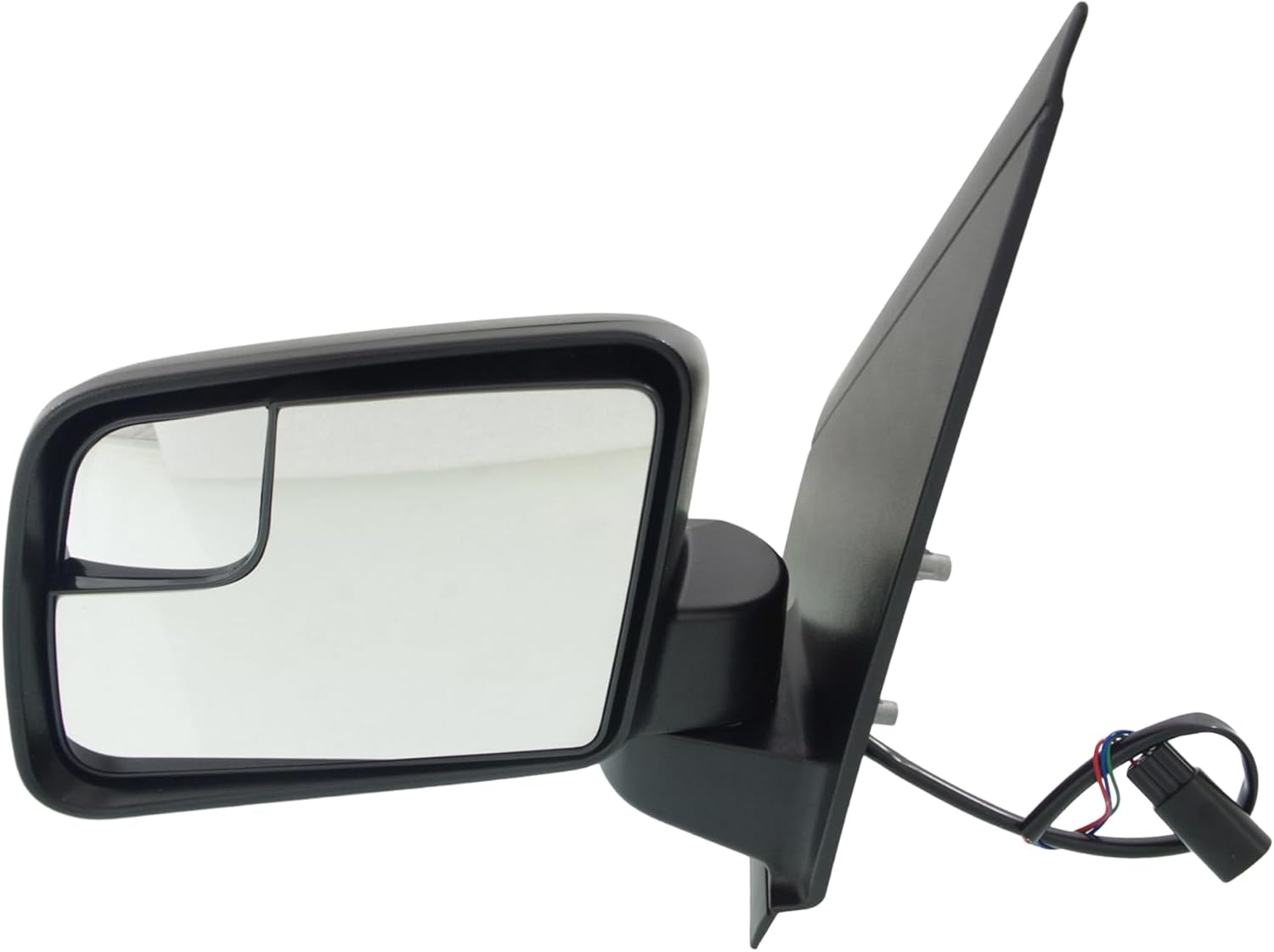 JC Whitney Driver Side Power Mirror for Ford Transit Connect 2011-2013 With Spotter Glass Textured Built From October 4 2010