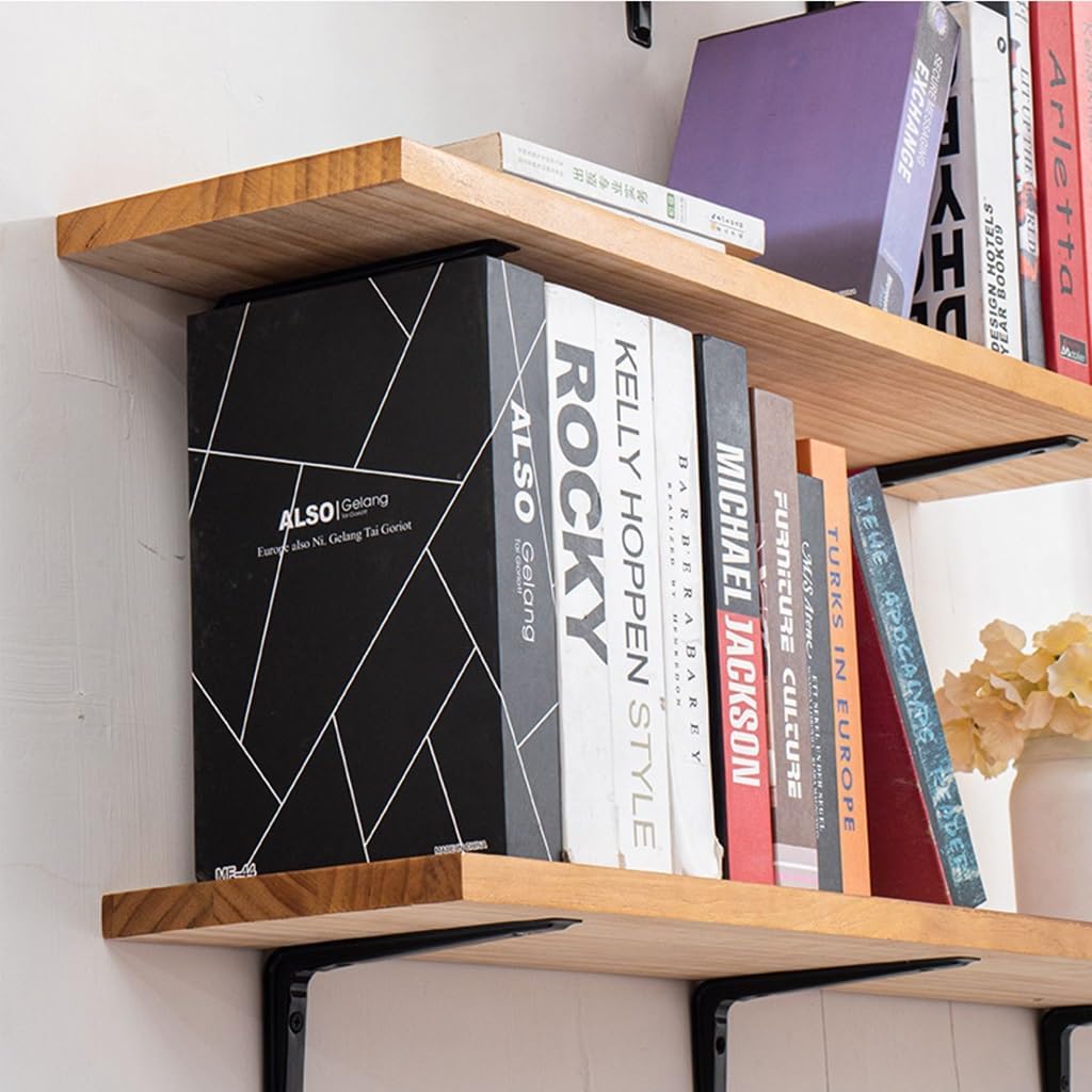 Small Floating Shelves to Display and Store Vase|Ornaments|Books|Spice Bottles,Wall Bookshelf,Decorative Reading Corner,Kitchen Spice Rack,Bear 30Kg 150 * 20Cm,Wood(20 Pcs),150 * 20Cm