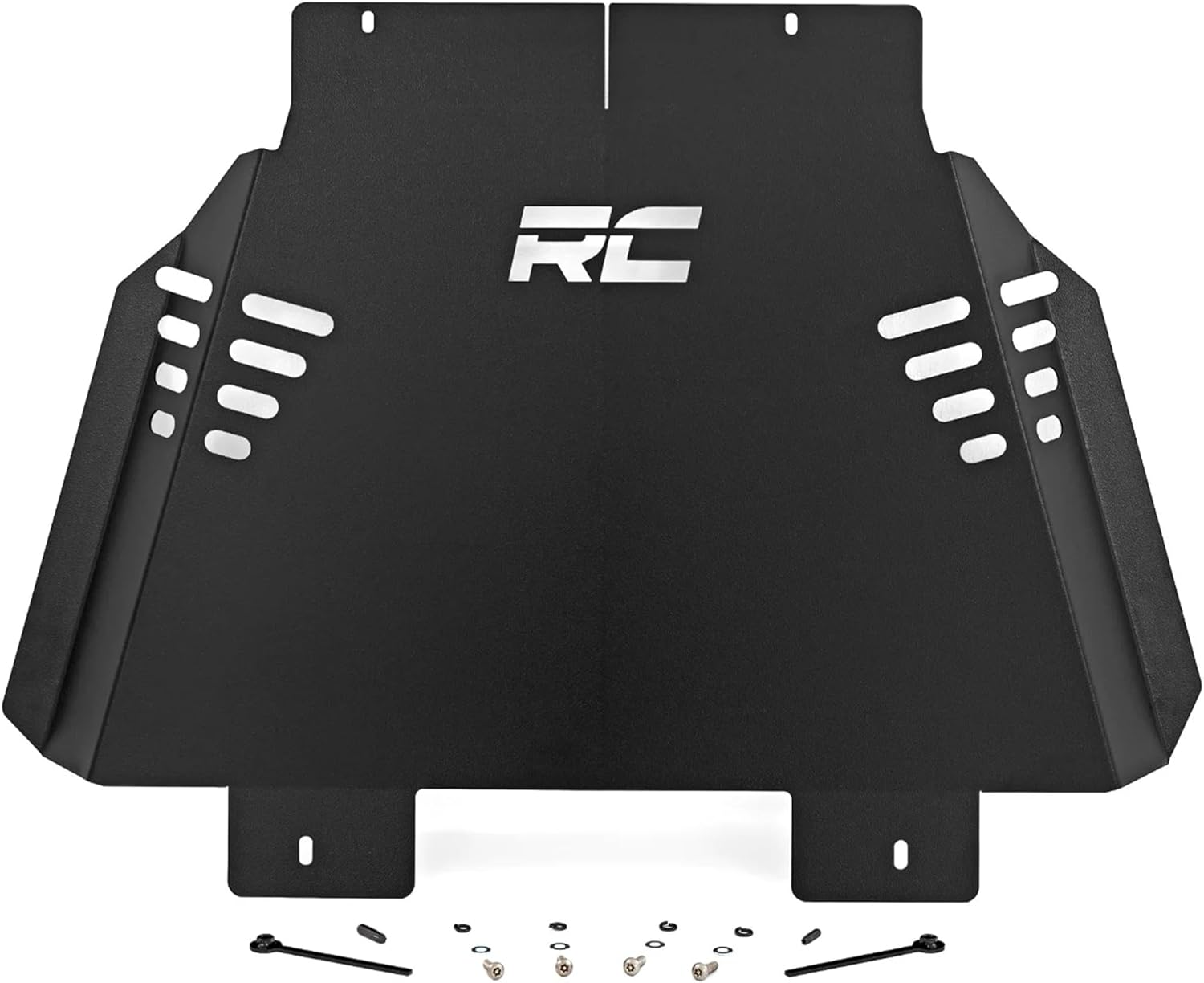 Rough Country Catalytic Converter Shield for Toyota Tacoma (2024-2025) - Anti Theft Skid Plate, 14-Gauge Steel, Bolt-On Protection & Powder-Coated Finish