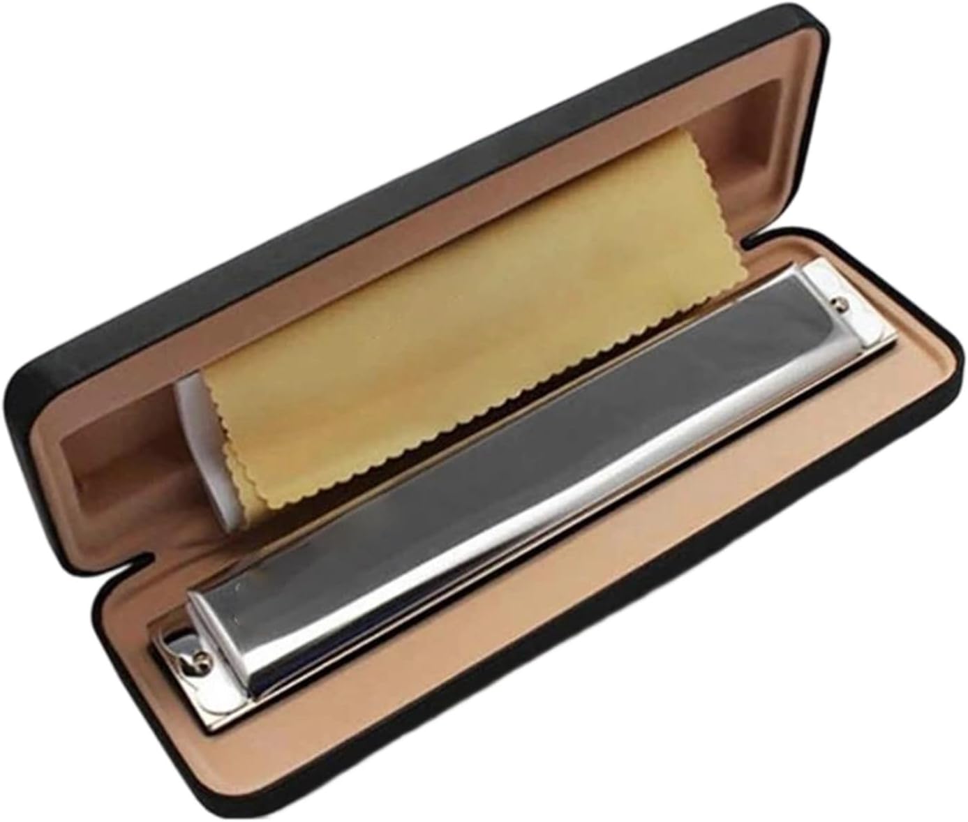 24 Hole Vibraphone Harmonica Set Professional Woodwind Instrument 2 Colors(Sliver color bD Key)