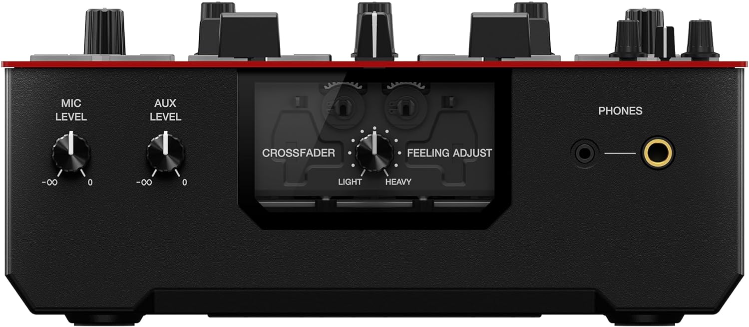 Pioneer DJ DJM-S5 2-channel Mixer for Serato DJ,Red/Black