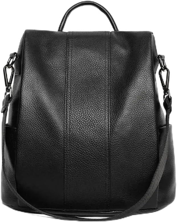 zency Genuine Leather Women's Anti Theft Travel Backpack Casual Commute Shoulder Bag