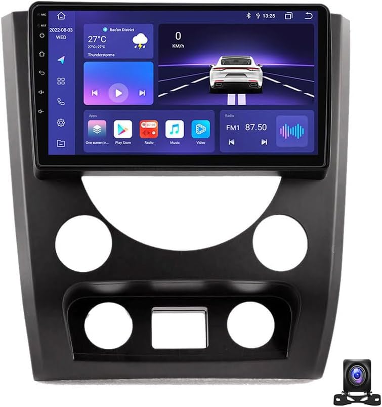 Android 13 Car Stereo 9 inch Touchscreen with Carplay/Android Auto Radio Receiver for SsangYong Rexton W 2014~2016 Bluetooth MP5 Player with Backup Camera/FM/SWC/RDS/DSP,8 core m800s 8g+256g
