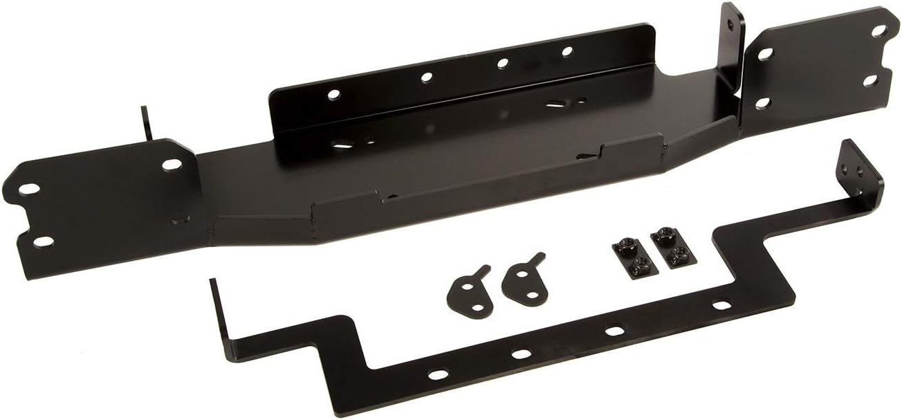 Rugged Ridge Spartacus Bumper Winch Plate | Textured Satin Black, Steel | 11543.16 | Fits Spartacus JL/JT Bumper from