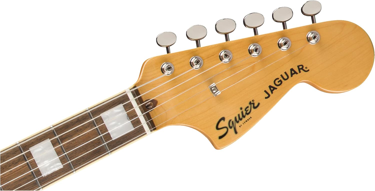 Squier Classic Vibe 70s Jaguar Electric Guitar, with 2-Year Warranty, 3-Color Sunburst, Laurel Fingerboard