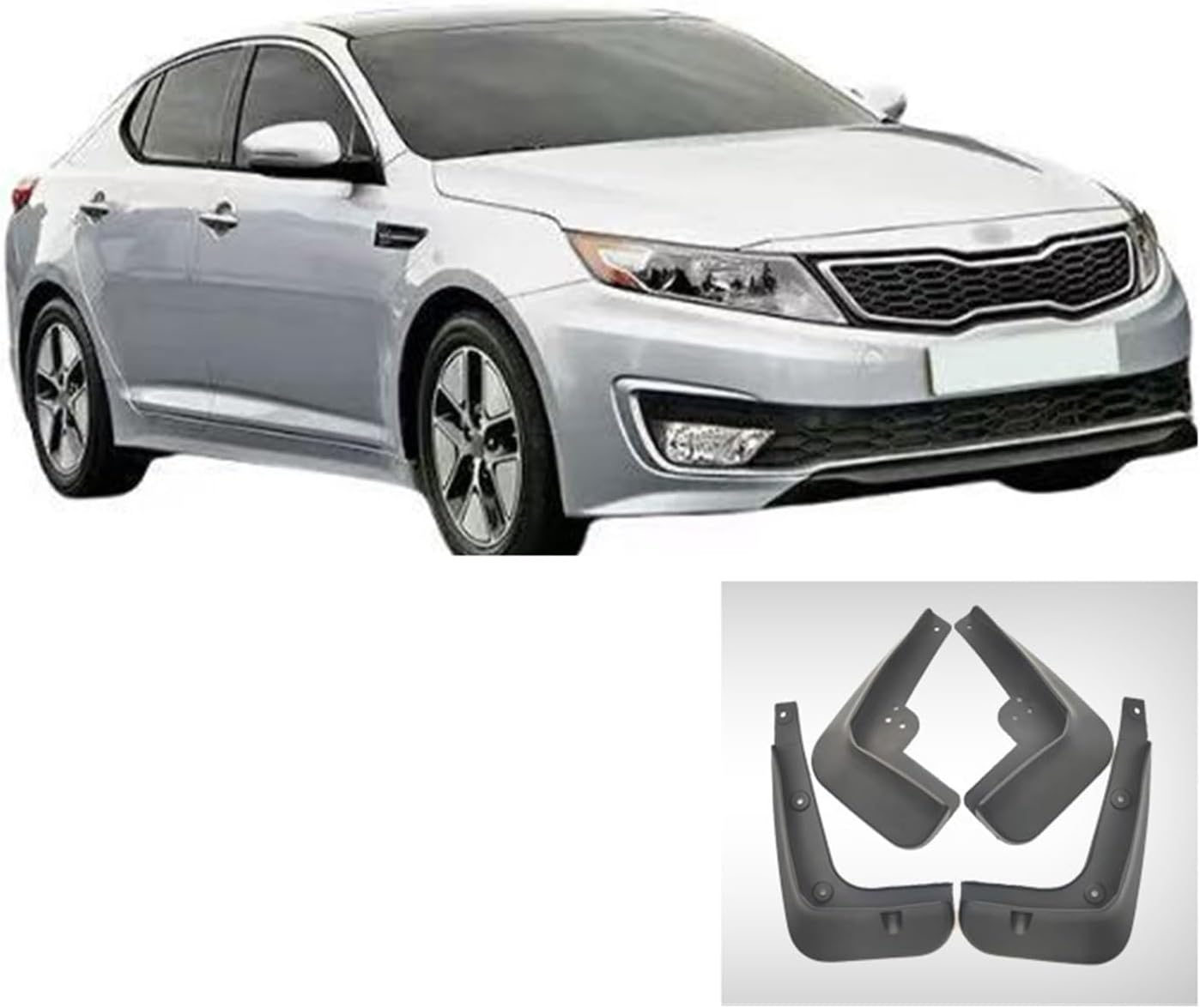 Compatible for KIA Optima K5 2011 2012 2013 2014 Car Splash Guards Fender Protector Mudguards Front Rear Fender Accessories Auto Parts Kit