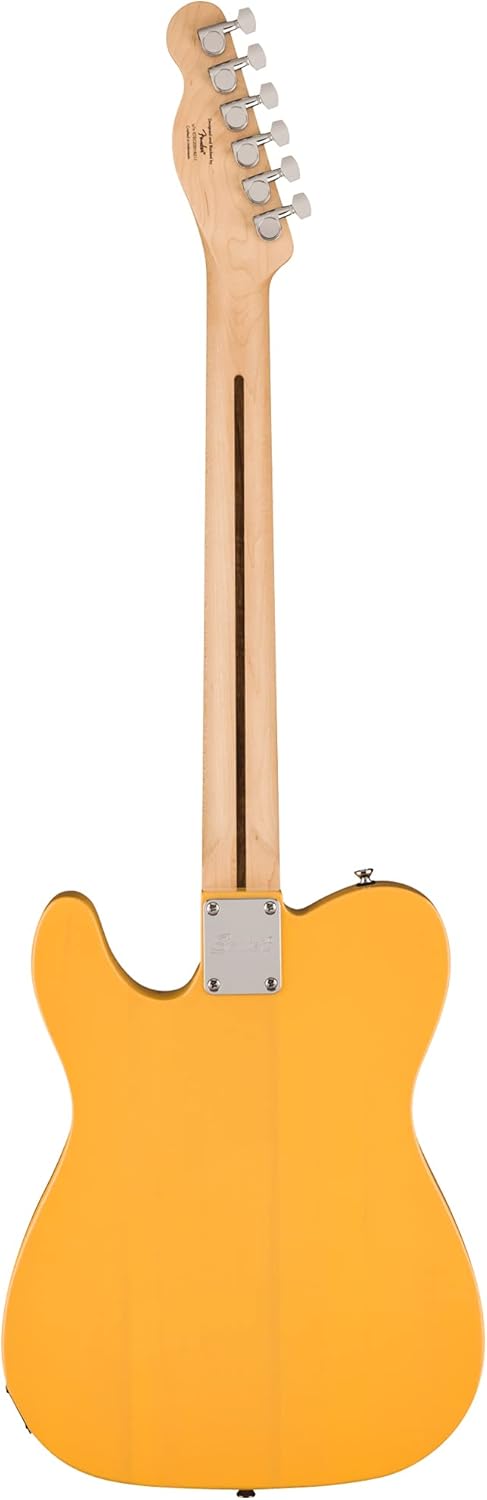 Fender Squier Sonic Telecaster - Butterscotch Blonde Bundle with Frontman 10G Amp, Tuner, Strap, Cable, Picks, and Austin Bazaar Guitar DVD