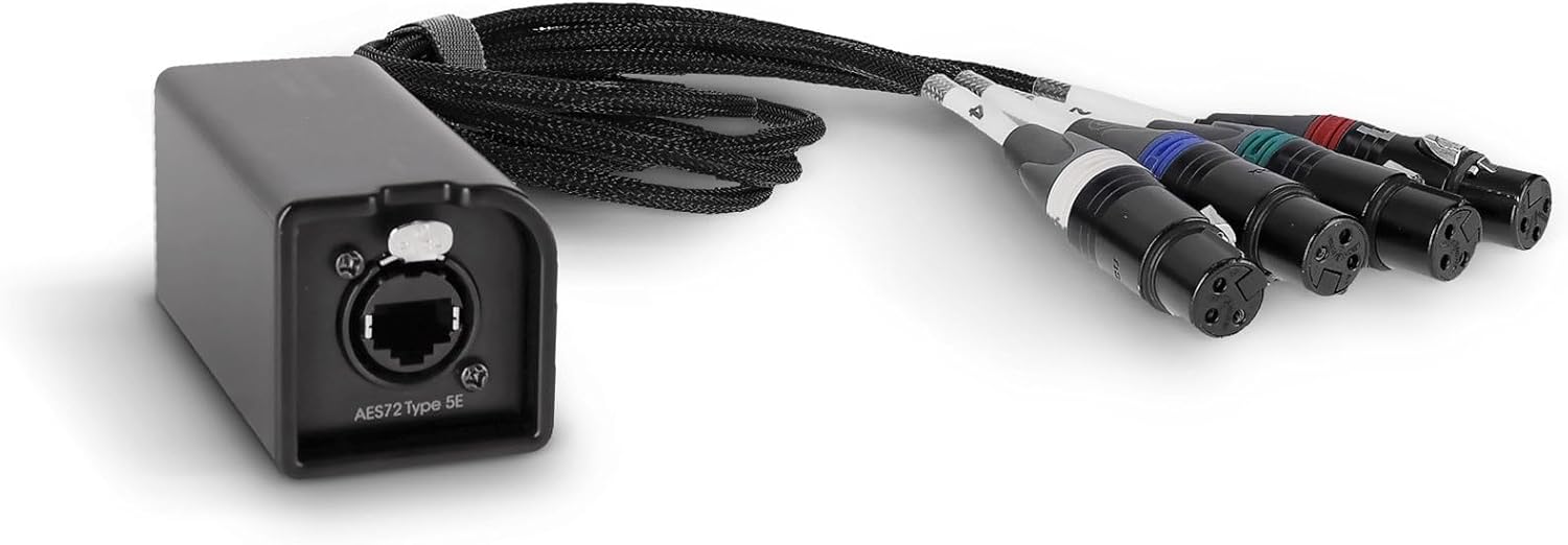 Palmer AoC Loom XLRf Audio Over Cat multicore Adapter Cable from etherCON to 4 x XLR Female