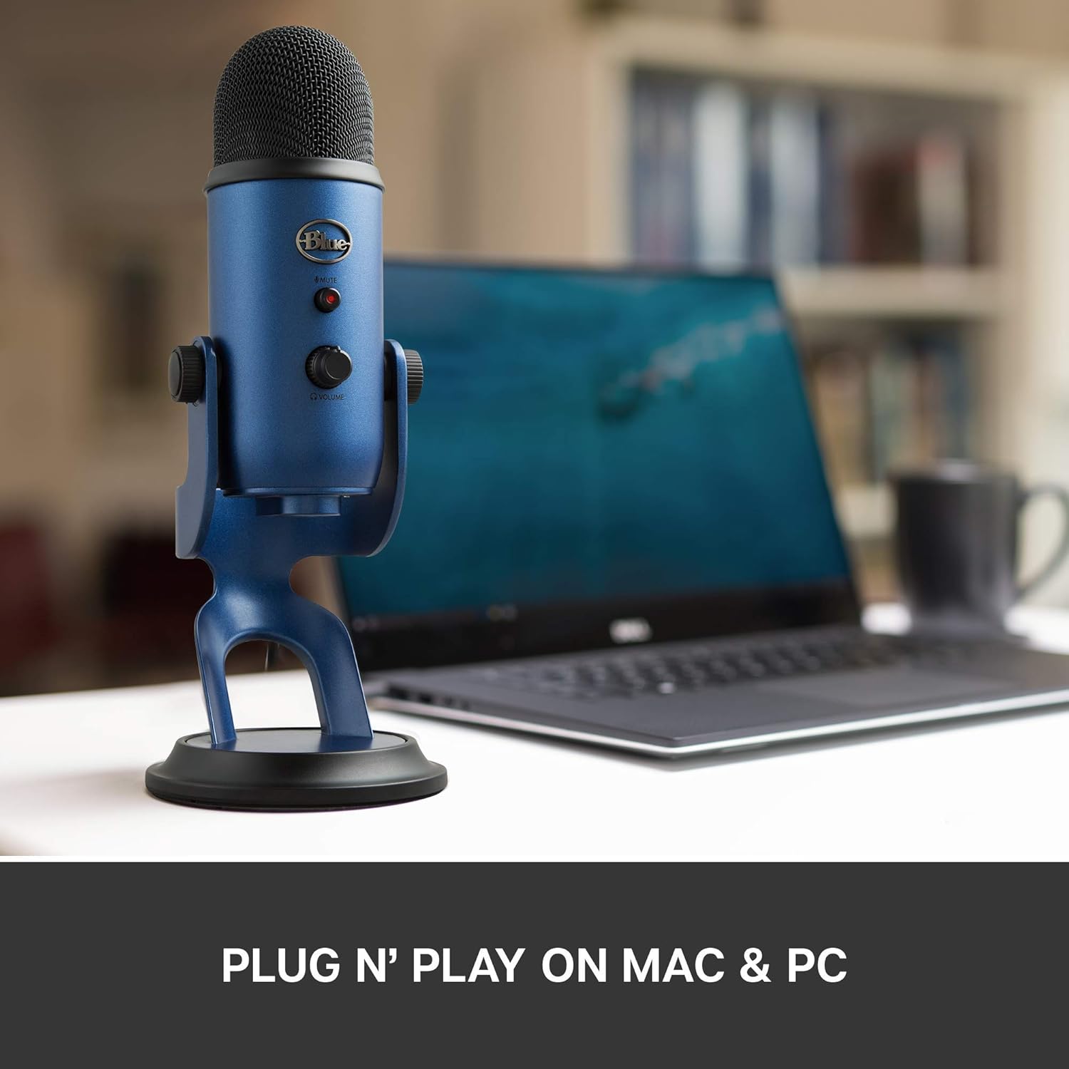 Blue Yeti USB Microphone - Midnight Blue (Renewed)