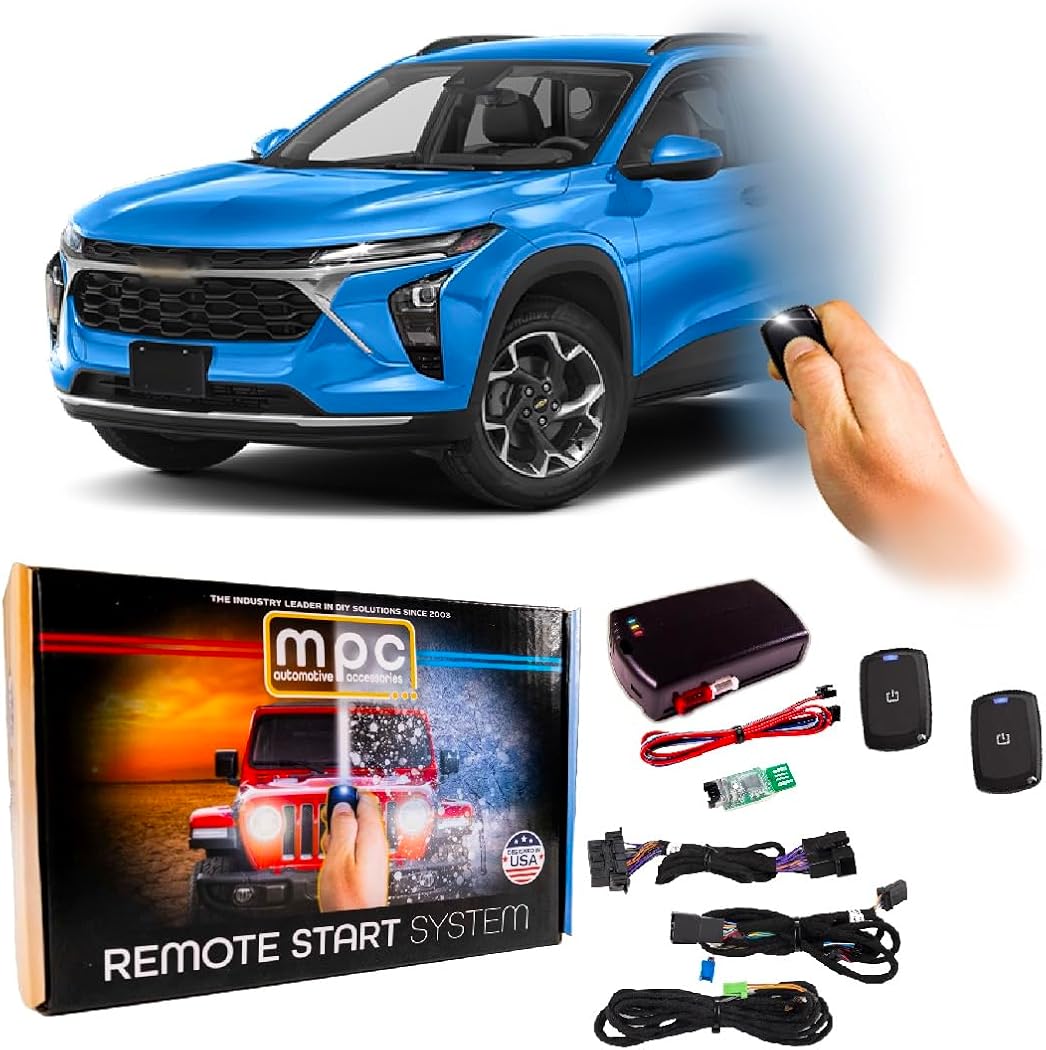 MPC Remote Start Kit Compatible with Chevrolet Trax 2013-2024 || Plug and Play || 2X Long Range 1-Button Remotes || USA Tech Support