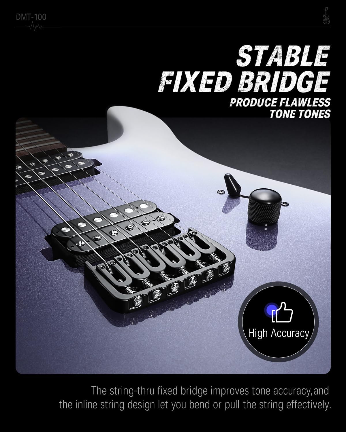 Donner Solid Body Electric Guitar, Matte Finish 39 Inch Metal Electric Guitar Beginner Kits -Noise Gate Pedal