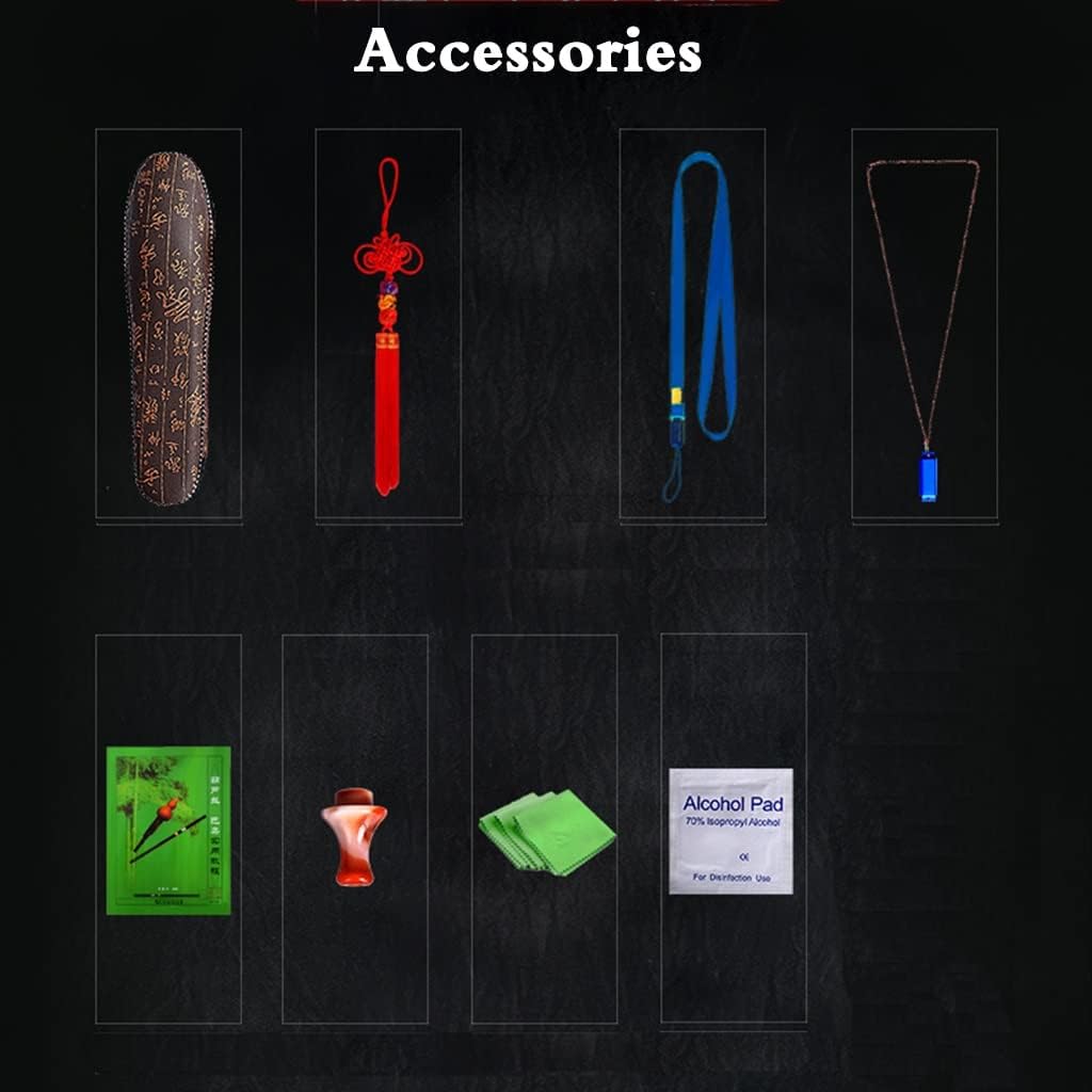 Musical Instruments Professional Performance Cucurbit C Down, B, G, F, Cucurbit Flute Beginners To Practice Playing Hulusi Ebony Sound Tube With Chinese Knot And Box (Color : Black, Size : G-key)