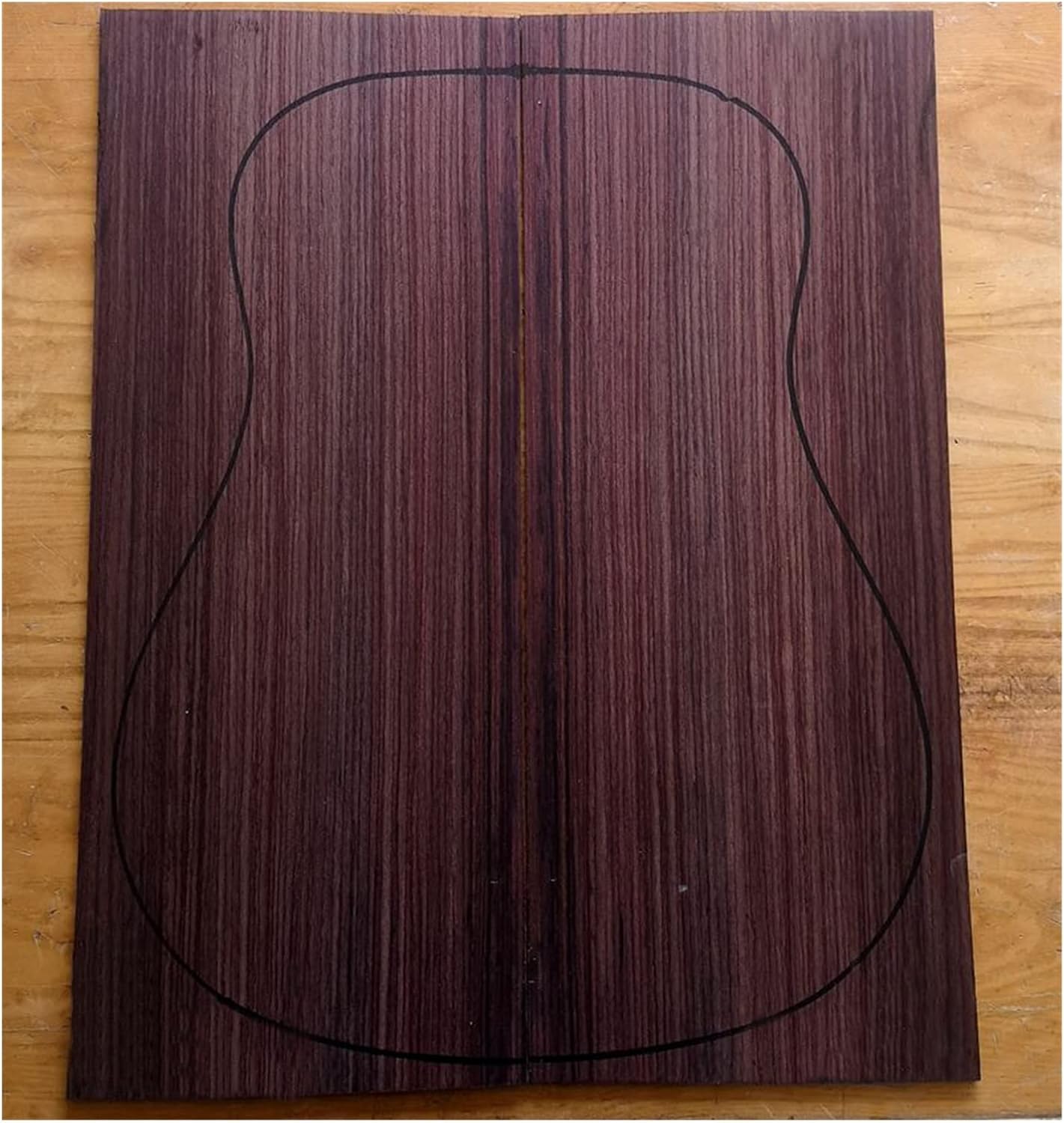 India Rose Wood Back Panel Wool Guitar Production Material Accessories DIY Guitar Kit (Color : 14)