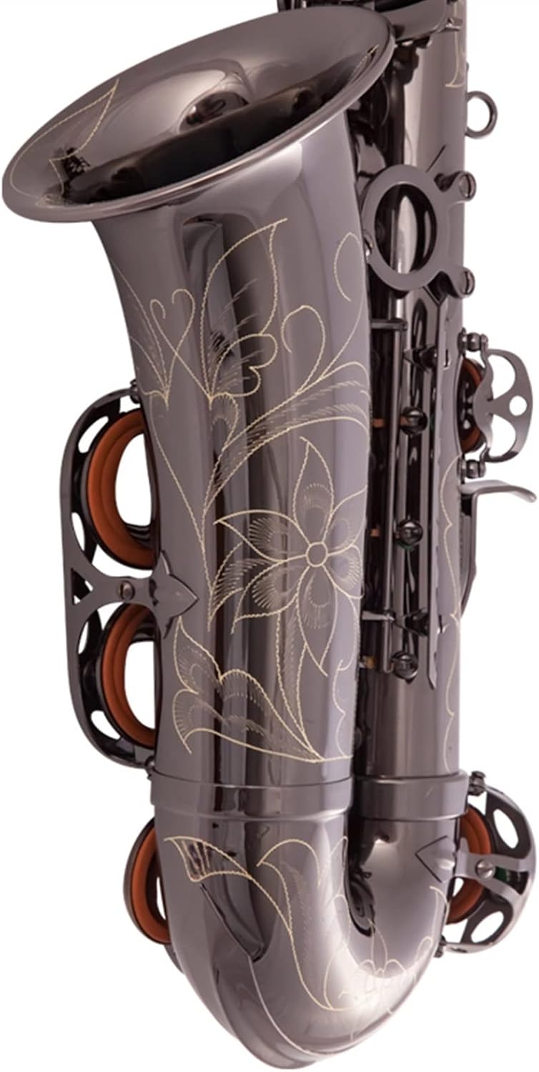 EB Alto Saxophone Sax Brass Lacquered 802 Key Type Woodwind Instrument with Padded Carry Case