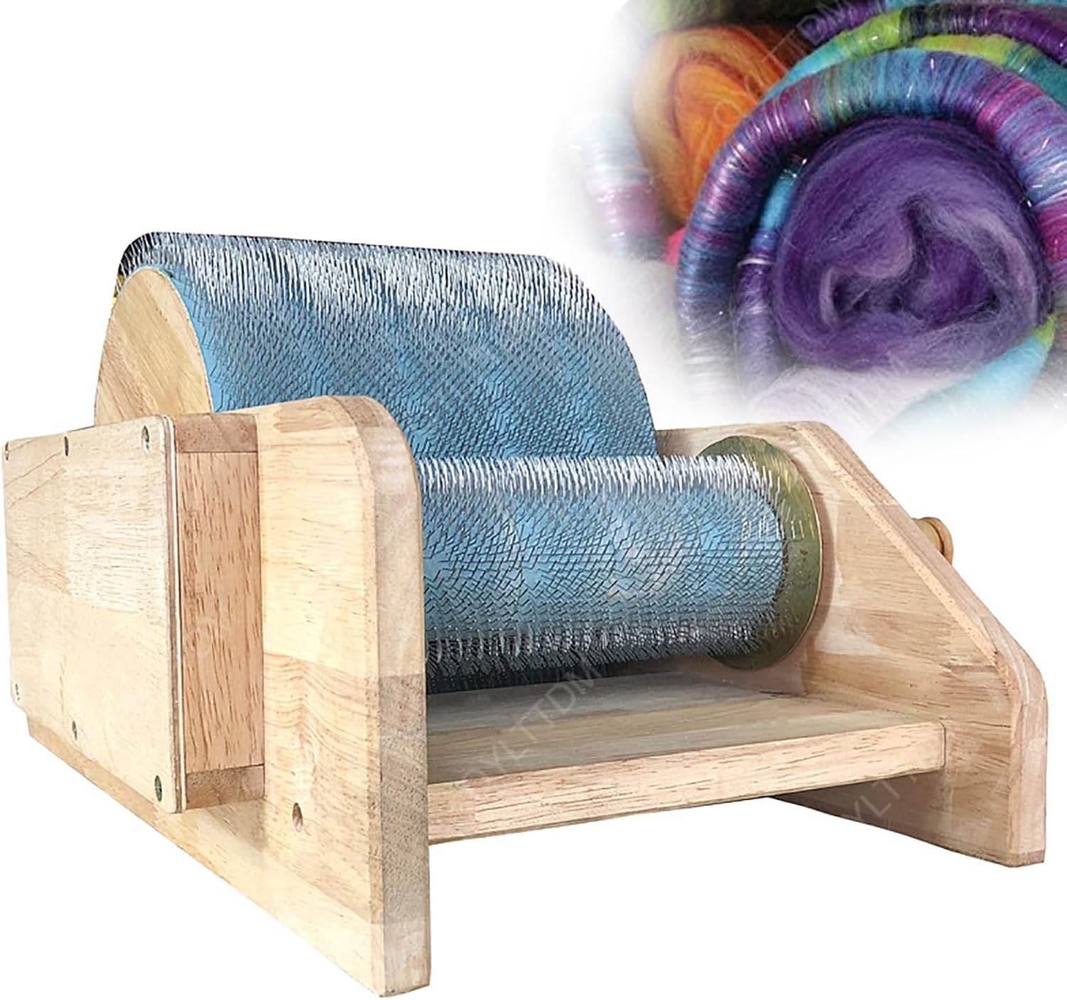 DIY Wool Felt Machine Set with Roller and Nylon Bearings for Mixing Colors and Organizing Wool, for DIY Handcraft Enthusiasts