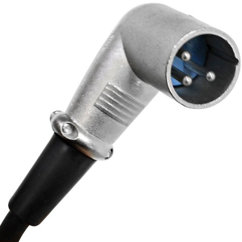 Seismic Audio - SAXRA50-2Pack - Two Pack of 50 Foot XLR Right Angle Male to XLR Right Angle Female Microphone Cables - 50 Foot Mic Cords