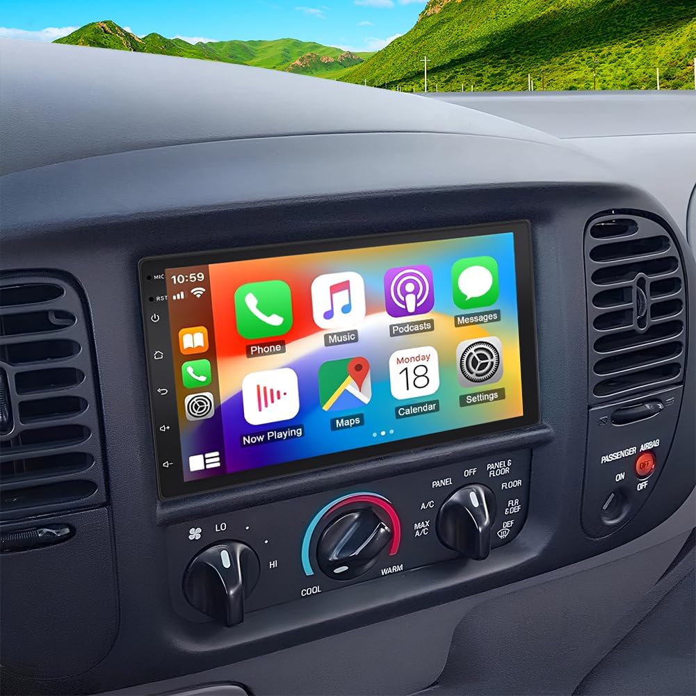 Android 13 Double Din Car Stereo Radio for Ford F150 1997-2004 7