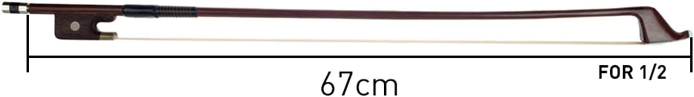 TSTS Handmade Brazilwood Double Bass Bow Horse Hair French Style for 1/2 Bass Fiddle Strings Instruments Accessories Professional Violin Bow