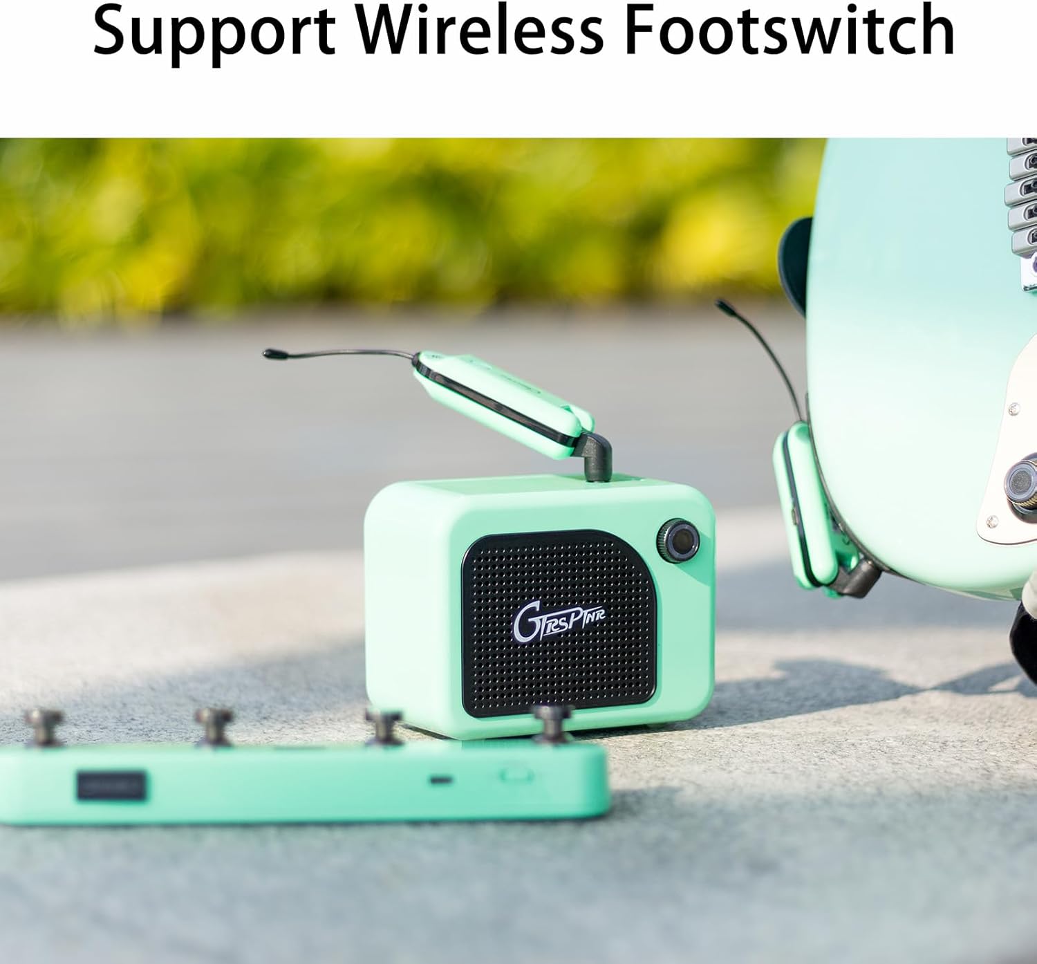 GTRS S800 Smart Electric Guitar Kit with Effects System, HHS Pickup, Loop Drum Machine, 12 Hours Battery Life, Rosewood Fretboard Glossy Paint for Beginner, Professional Player, Performance