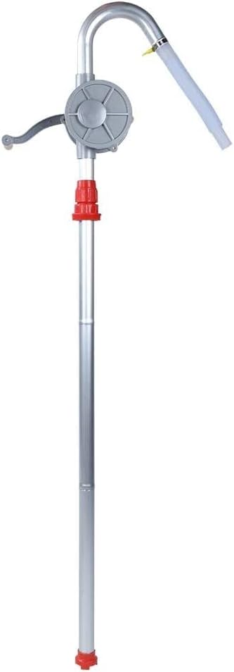 Hand Tool Hand Drum Pump - Aluminum Alloy Manual Hand Crank Oil Barrel Pump for Fuel Oil Petrol Diesel Stable Performance