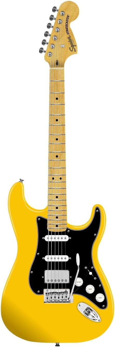 Squier FSR Affinity Stratocaster HSS Right Handed 6-String Electric Guitar (Graffiti Yellow)