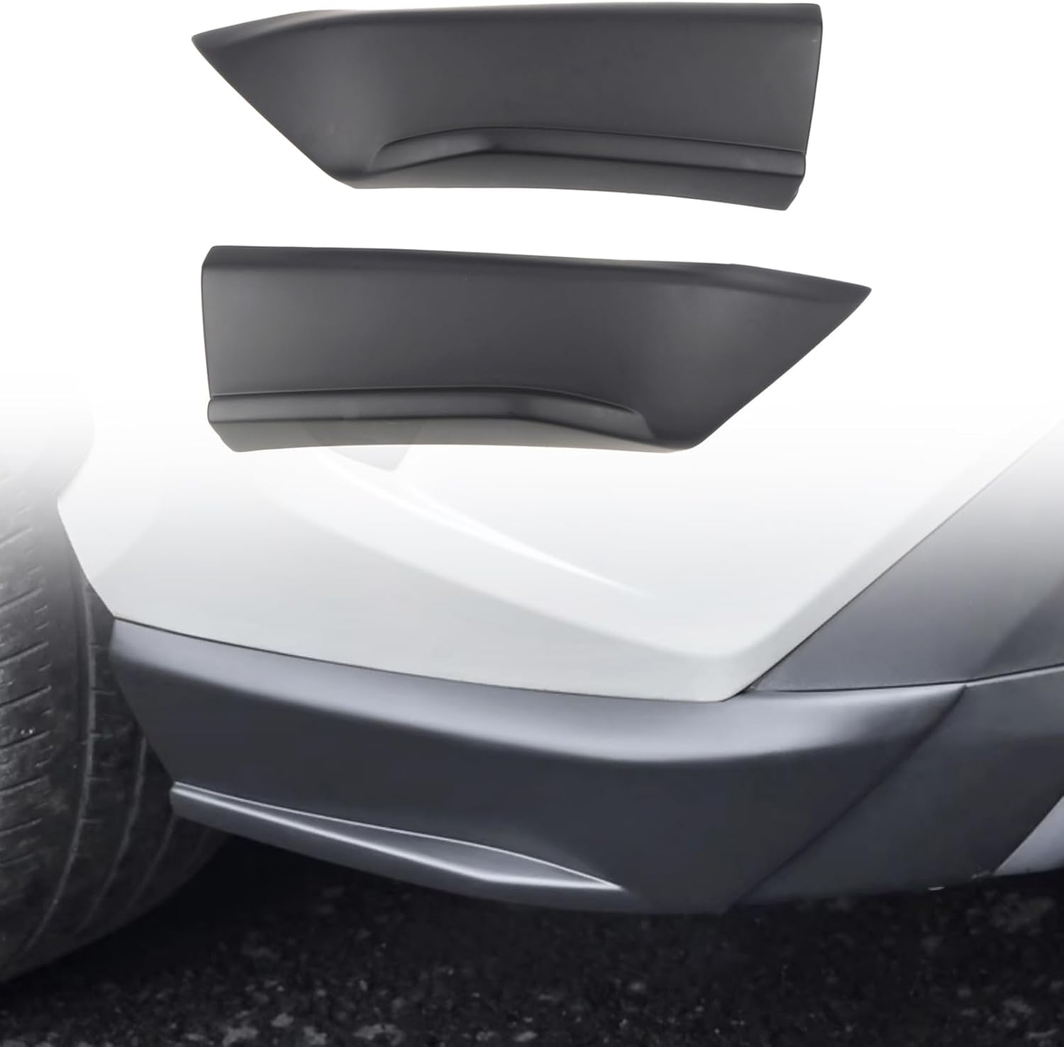 ITrims Front Bumper Guard Cover for Toyota RAV4 2019-2025 Exterior Car Accessories Bumper Corner Guard Protector Scratch Guard Trim Overlay ABS Matte Black 2PCS(Not for Adventure/TRD Off-Road)