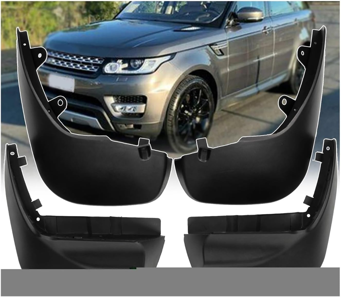 4X Mudflaps Mud Flap Front&Rear Mudguard Splash Fender Protector Compatible for Land Rover Range Rover Sport L494 2014-2019 Car Accessories