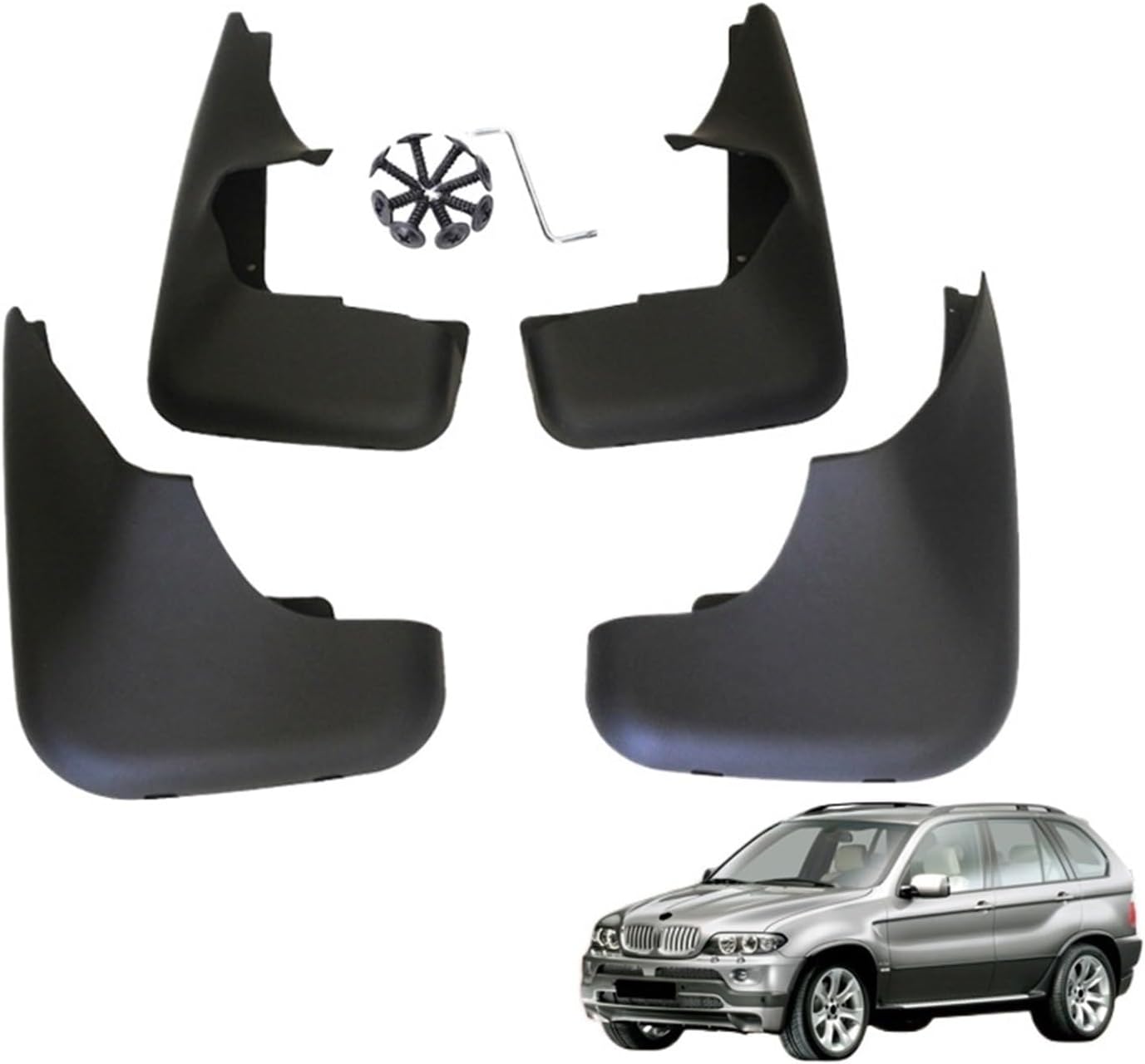 Car Mudguard Compatible For BMW X5 E53 2000 2001 2002-2005 2006 Mudguards Splash Guards Front Rear Fender Mudflaps Accessories