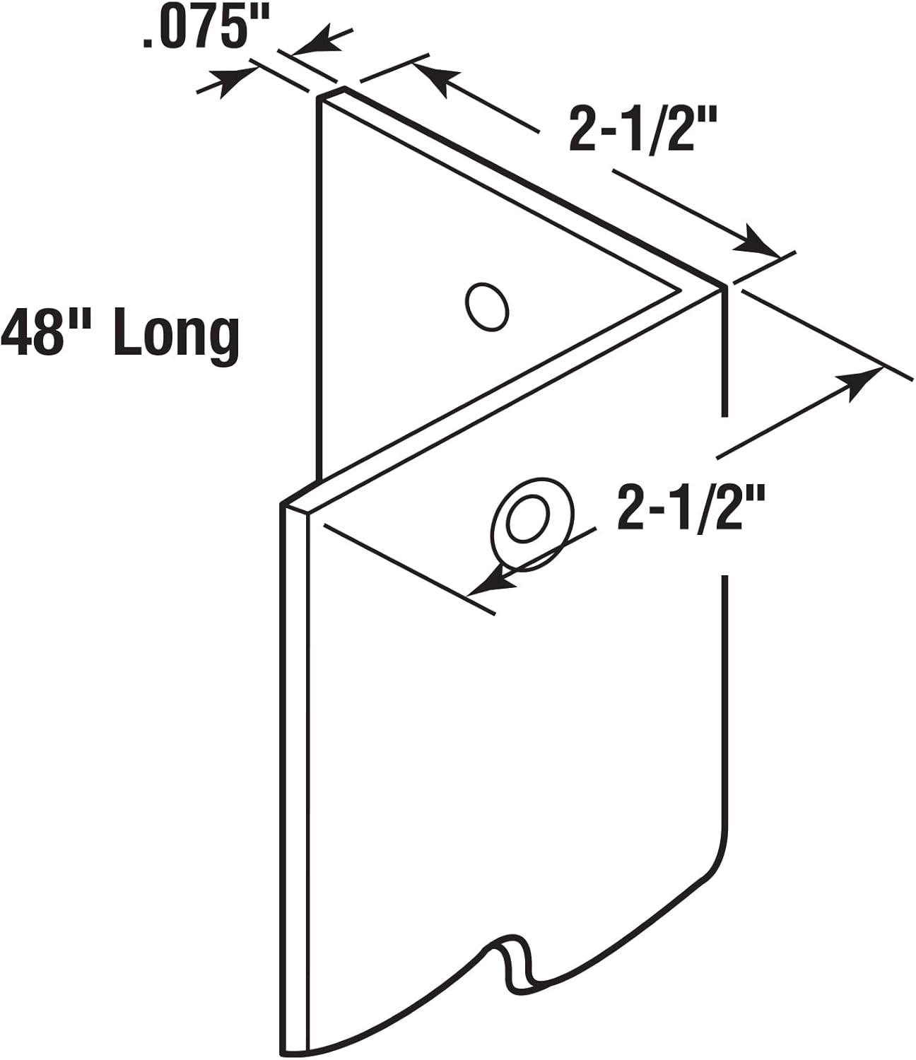 Prime-Line MP10069 Vinyl Corner Shield, White – 2-3/8” x 48” – Durable Vinyl Corner Guards, Easy to Install, Protects Wall Edges from Paint Chips, Wallpaper Tears, and Fingerprints (6 Pack)