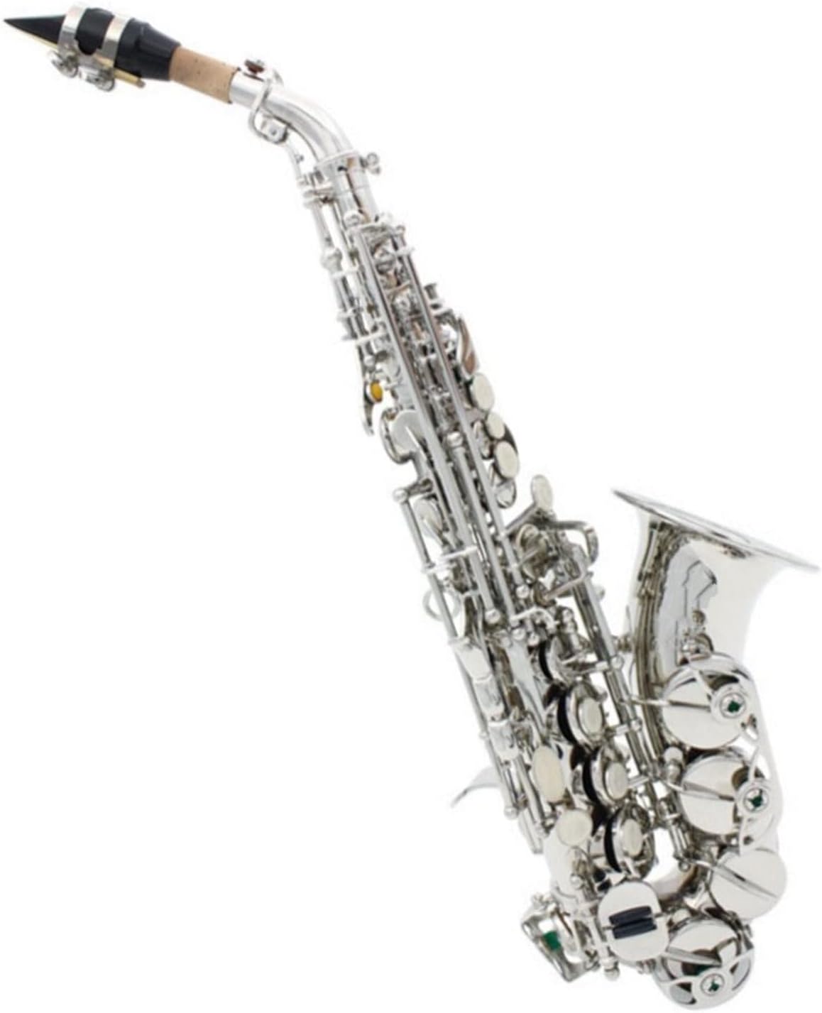 Saxophone B Down High-pitched Small Bend Saxophone Woodwind Instrument with Accessories (Color : 2)