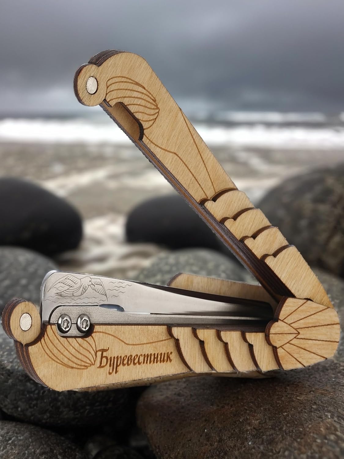 Shamanicshop Professional Jewish Harp / Shearwater Hard - Wooden Case, Excellent Sound