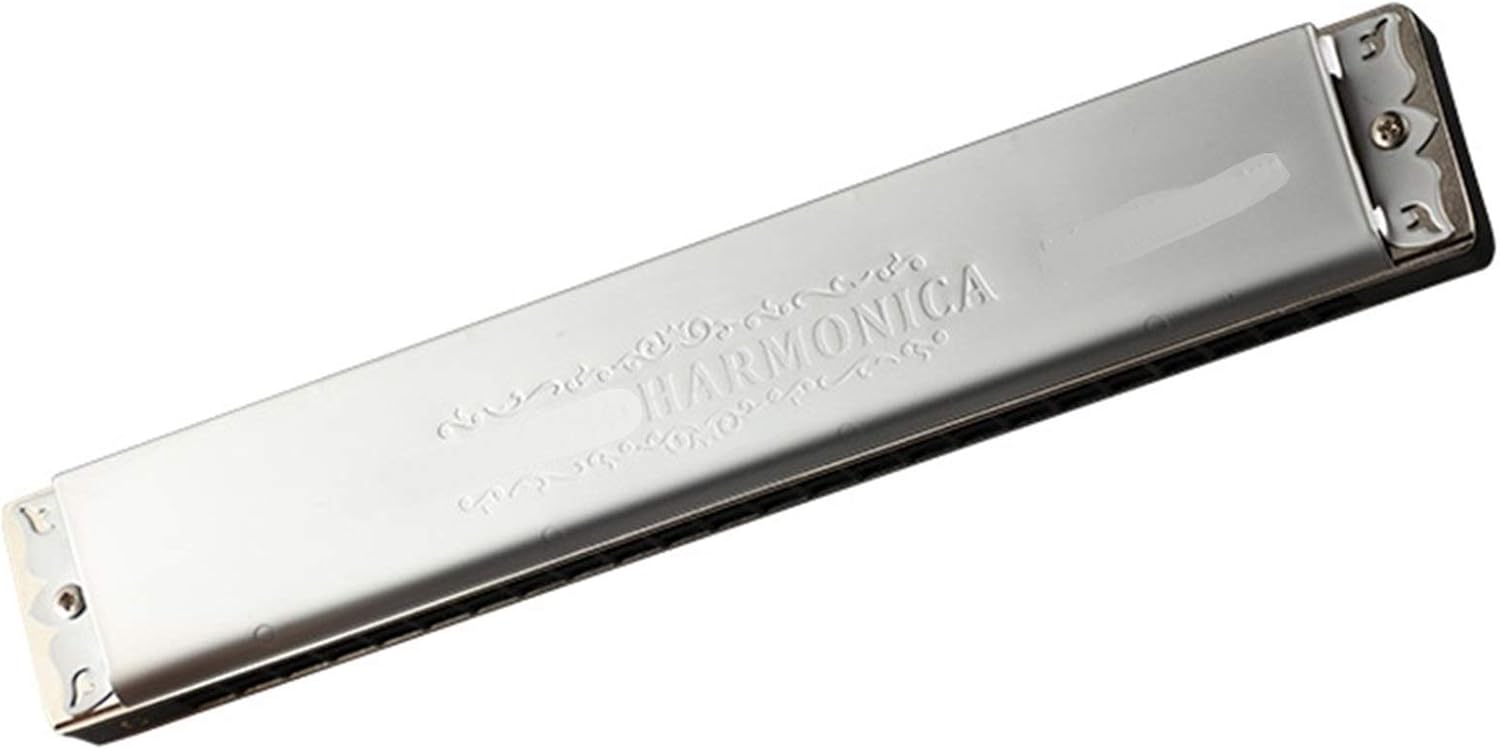 SUOFEILAIMU Harmonica Key C 24 Holes Harp Phosphor Bronze Reeds ABS Comb Musical Instruments Professional (Color : 2440 Key C)